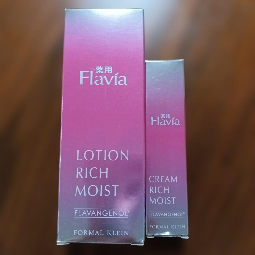 薬用フラビア ローションリッチモイスト80ml、クリーム15g - メルカリ