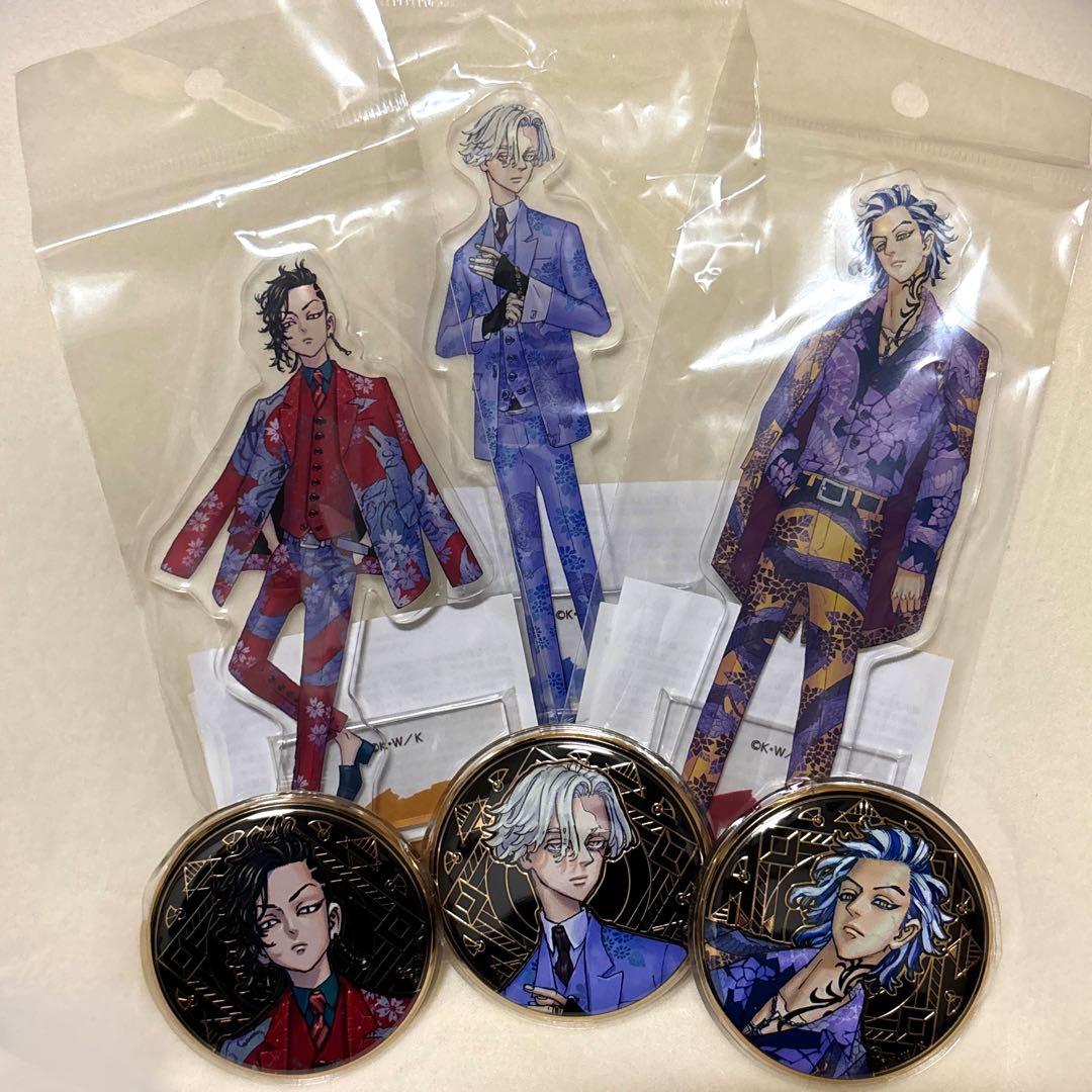 東京リベンジャーズ 原画展 アクリルスタンド 缶バッジ 九井一 乾青宗