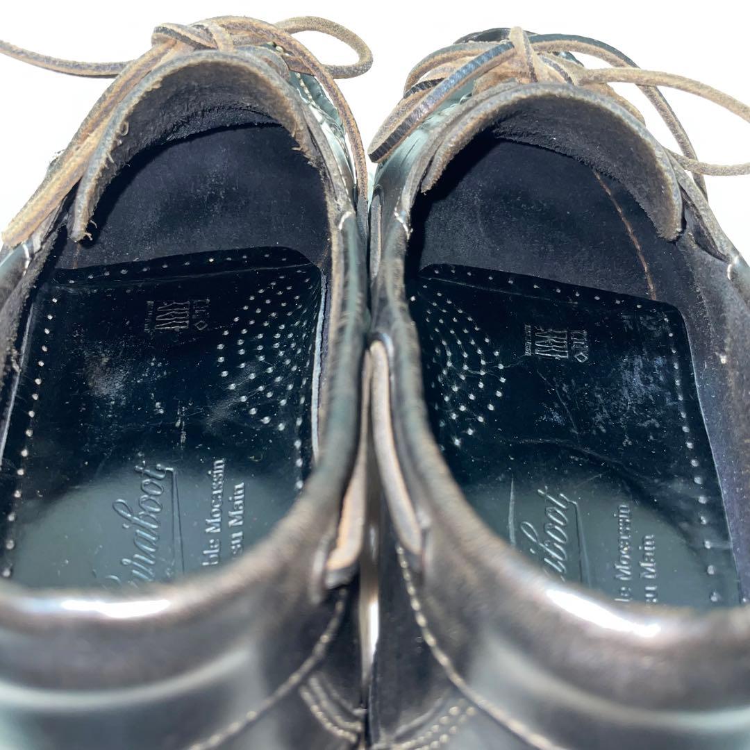 人気モデル✨パラブーツ　BARTH バース　デッキシューズ　黒　27.5cm