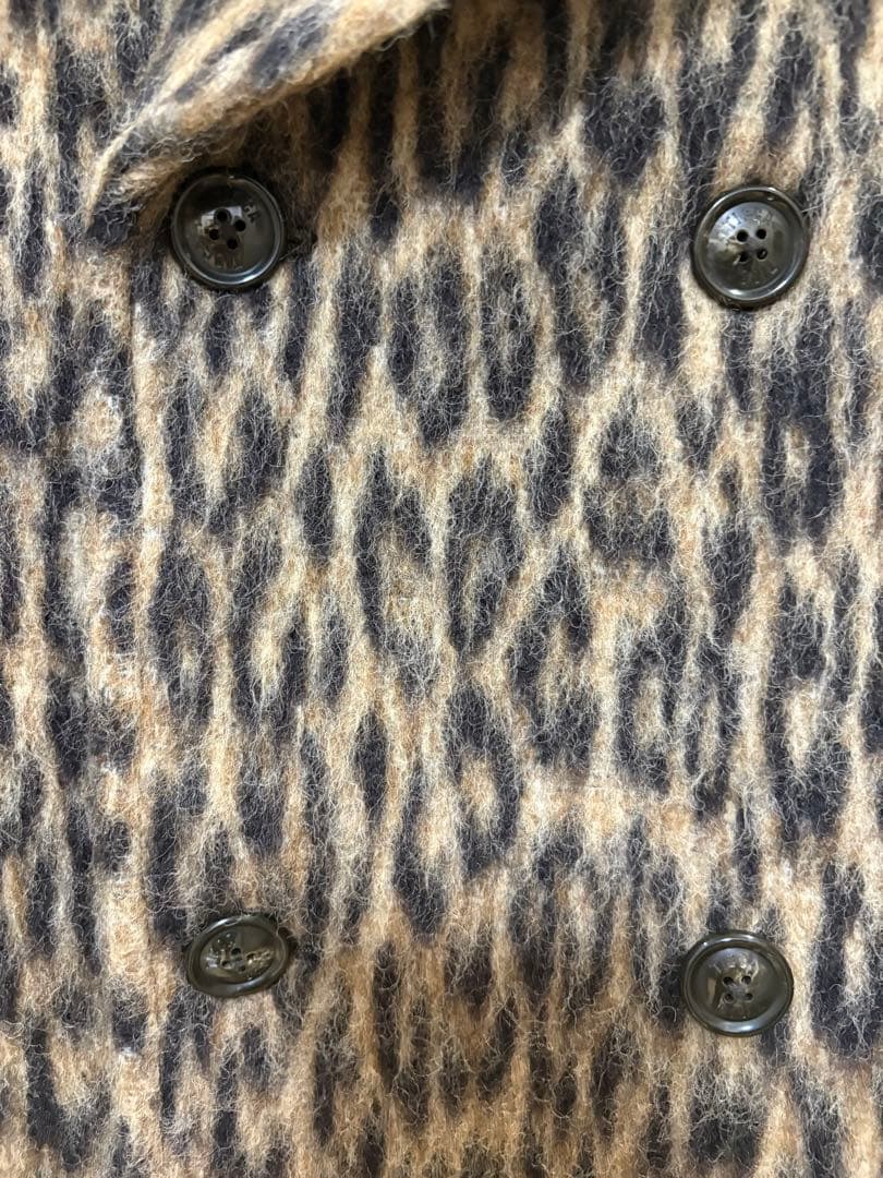 24AW TICCA/ティッカ レオパードシャギーピーコート - メルカリ