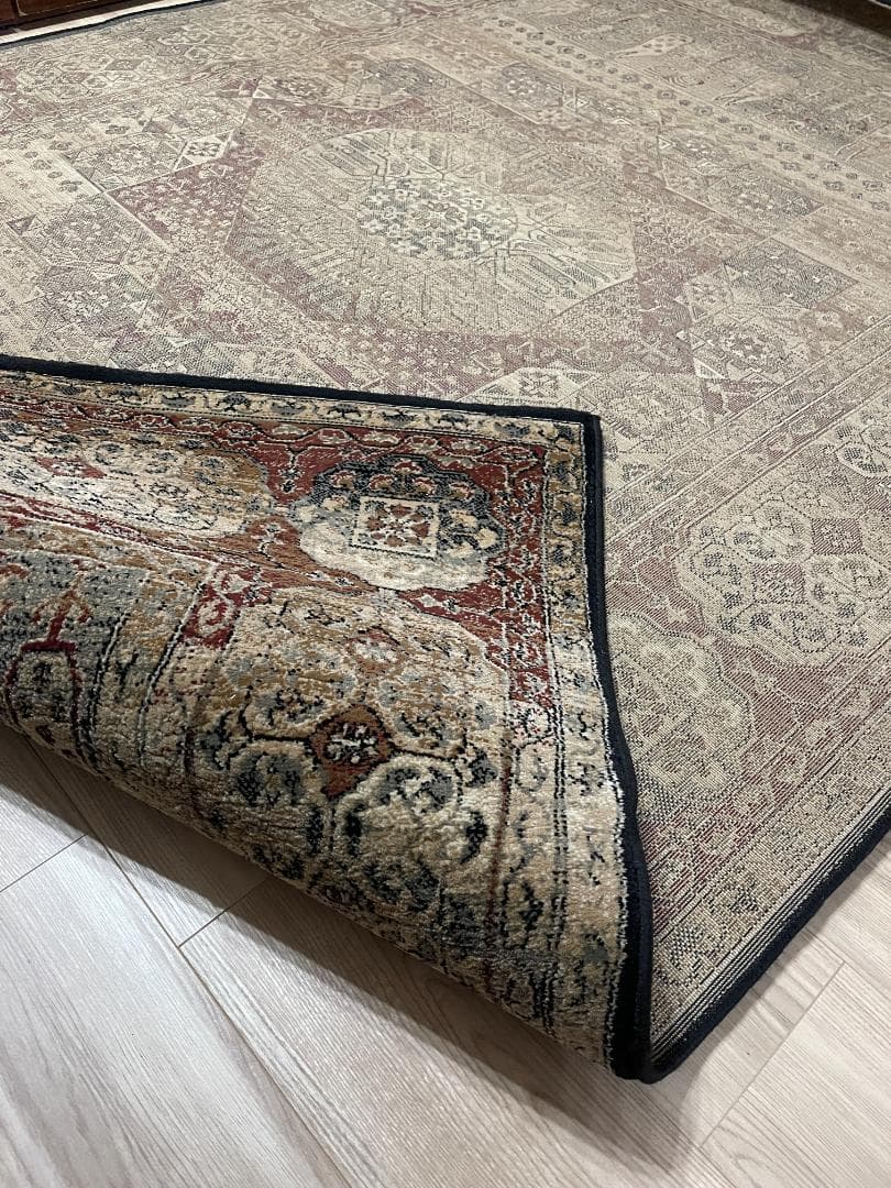 定価66000円美品】高密度ウィルトン織り高級ペルシャ柄絨毯肉厚