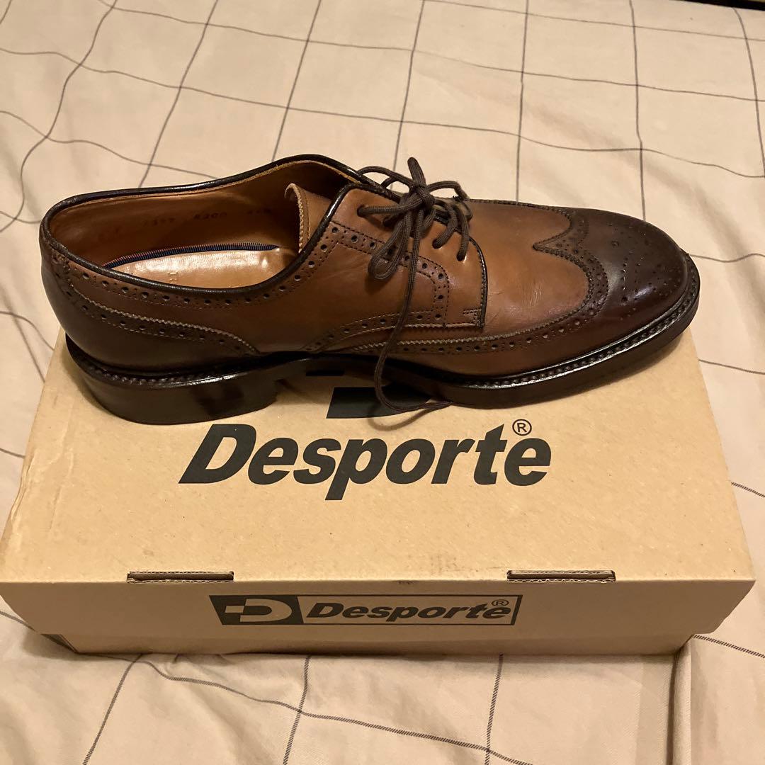 ラルフローレン レザーシューズ ウィングチップ ブラウン 26.5cm