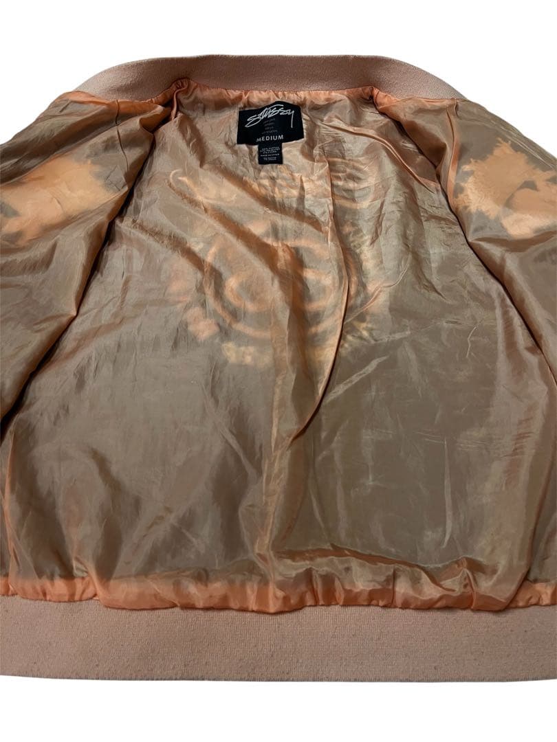 値下げ ステューシー Stussy ロゴ マーク SS 王冠 刺繍 スカジャンの