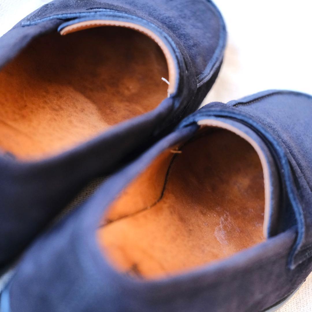 John Lobb ジョンロブ スエードコインローファーCampus黒45C - メルカリ