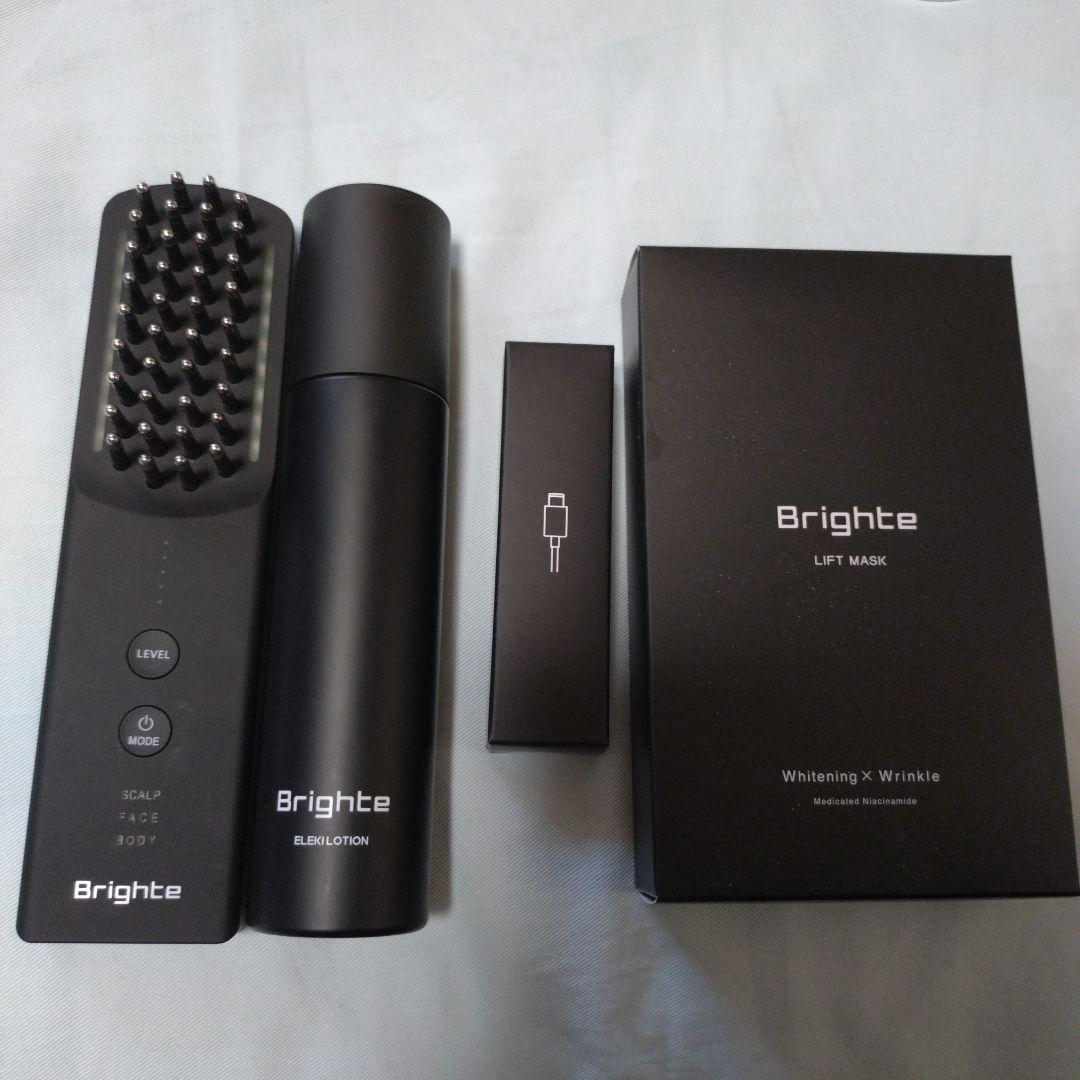 Brighte ブライト エレキブラシ 美顔器　中古 Brighte（ブライト） エレキブラシ プラス ブラシ型 美顔器 頭皮ケア
