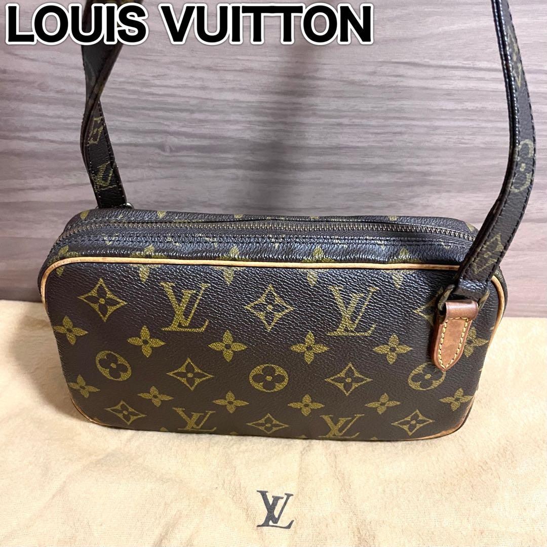 極美品/ルイヴィトン ショルダーバッグ マルリーバンドリエール