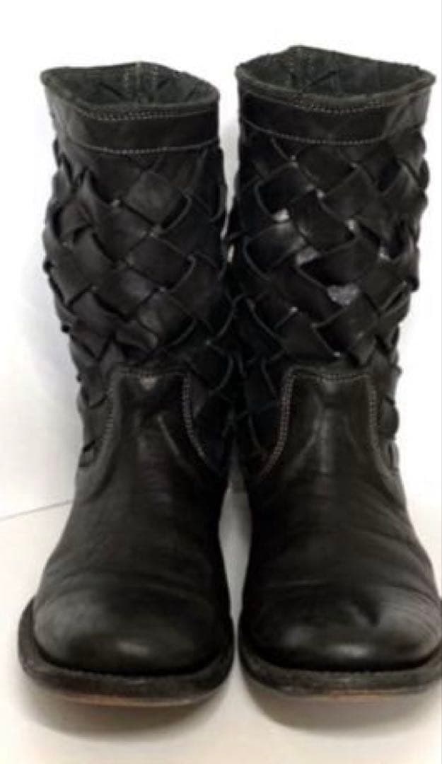 BACKLASH 希少 ロイフラ 別注 編み込み ブーツ - メルカリ