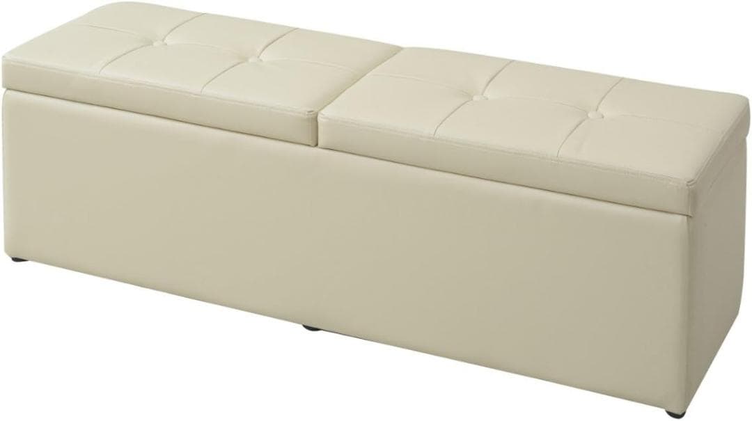 山善 スツール 収納ベンチ 幅120 アイボリー FBS-120(IV)P Amazon｜山善(YAMAZEN) スツール 収納ベンチ 幅120 アイボリー(合皮