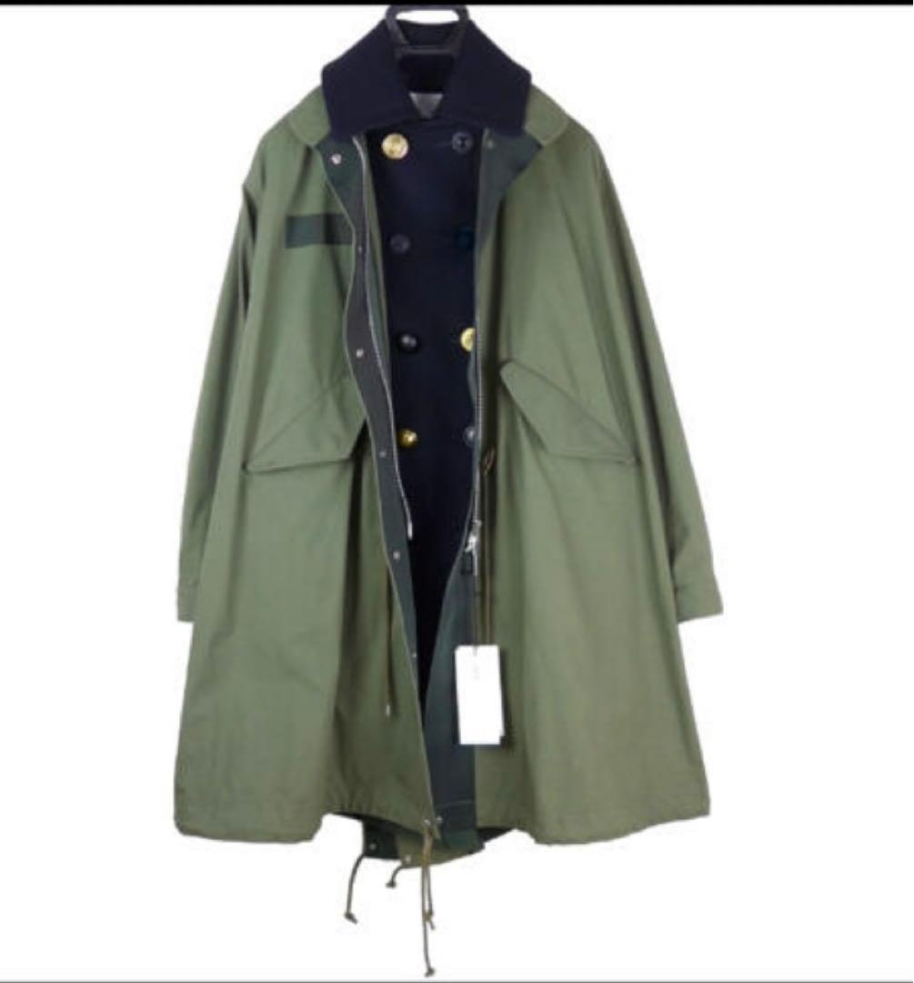 美品希少sacai サカイドッキングモッズコートsize1 - メルカリ