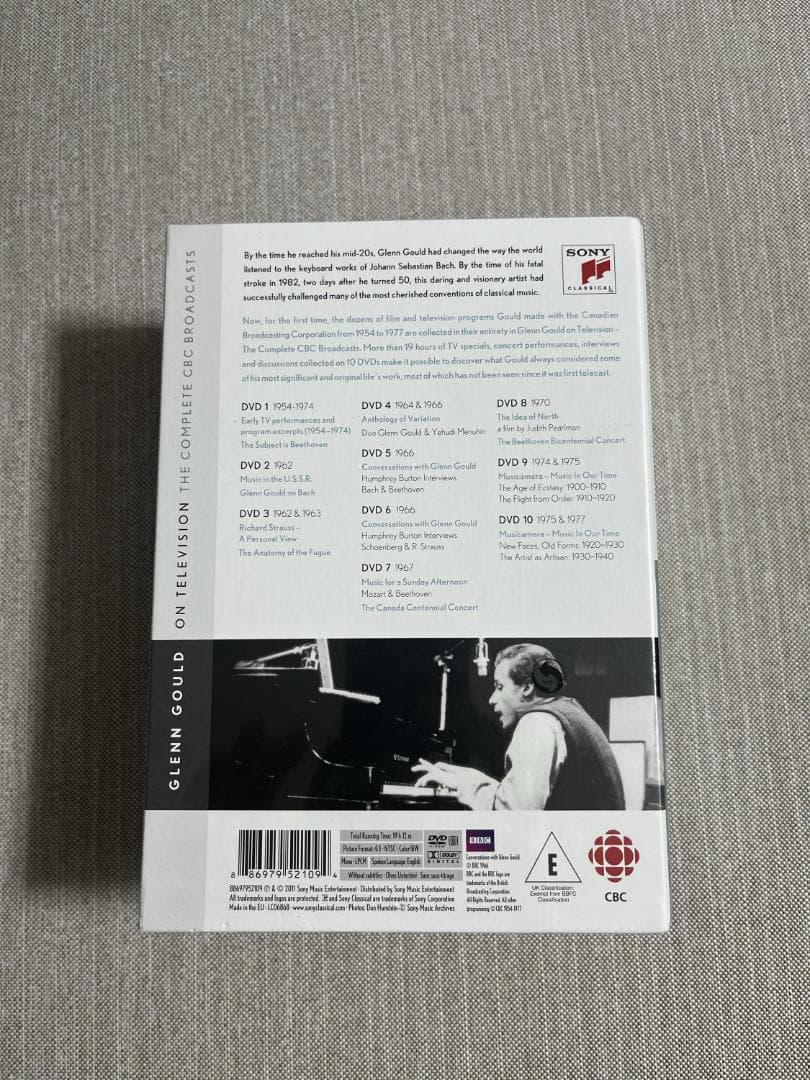 【未開封】グレン・グールド・オン・テレヴィジョン1954-1977(10DVD)