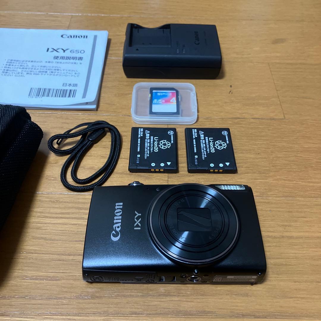 Canon IXY650 コンデジ ブラック 予備バッテリー/SDカード付き Amazon | 【SDカードセット】Canon コンパクトデジタルカメラ IXY 650