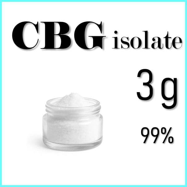 値下げ中【CBGアイソレート 3g】純度99%以上／欧州産／食品通関＆新