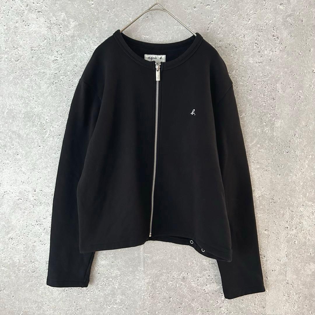 agnes b. × ADAM ET ROPE カーディガン　裏起毛 アニエスベー×アダム エ ロペのカーディガン、裏起毛の2WAY＆着こなし