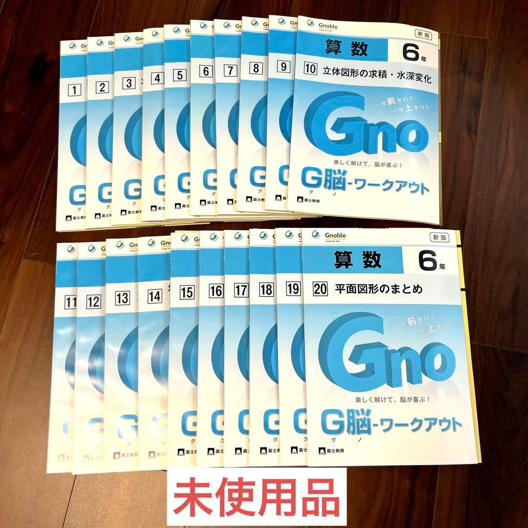 グノワークアウト　G脳ワークアウト 6年　算数 Amazon.co.jp: G脳(グノ)-ワークアウト6年算数 Sセット(No.11～15) (G