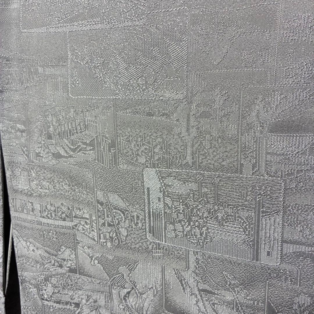 D15訪問着 安藤広重 東海道五拾五撰 さが美 正絹 着物 しつけ糸未使用極美品