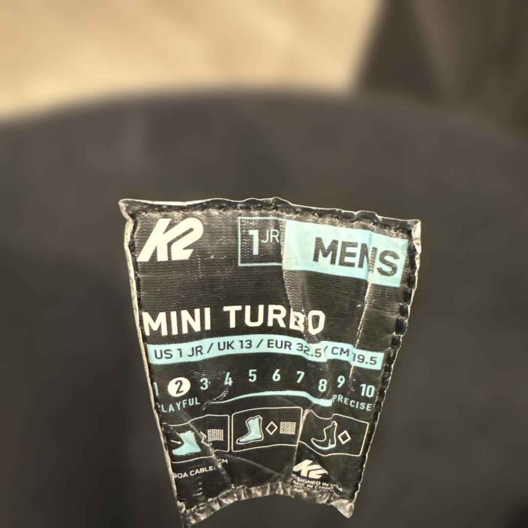 スノーボードブーツ k2 mini turbo 19.5cm21㎝ジュニア