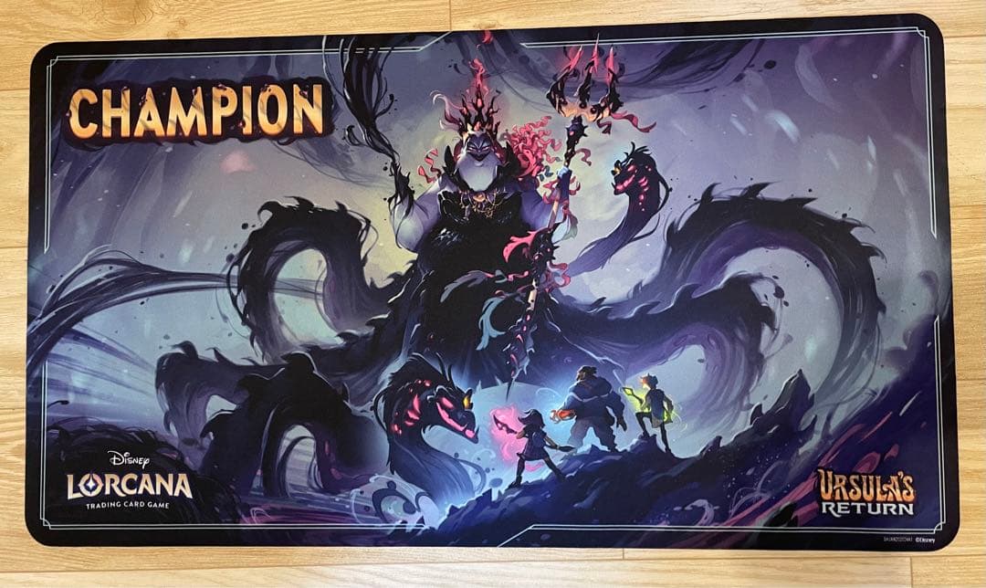 超希少 ロルカナ アースラ チャンピオン プレイマット ディズニー