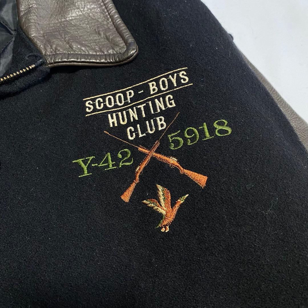 90s Scoop Boys Stadium Leather Jacket - ジャケット・アウター安い 価格