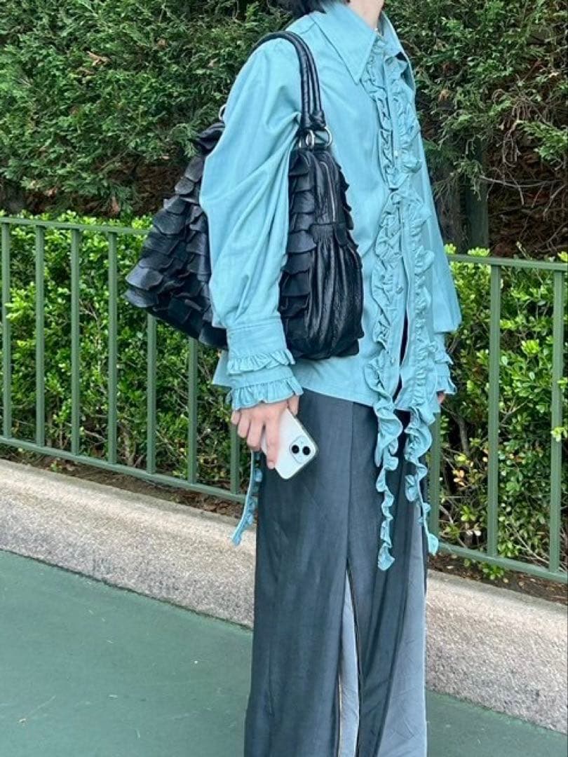 完売品】 seyto ロングフリルビックカラーシャツ / サイズ1 - メルカリ