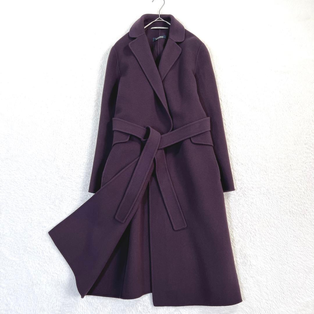 美品✨️マックスマーラ クチートアマーノ ガウンコート ベルテッド