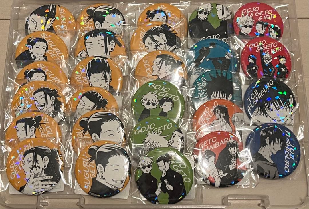 呪術廻戦 完全受注生産 オールスター缶バッジ 45点セット - メルカリ