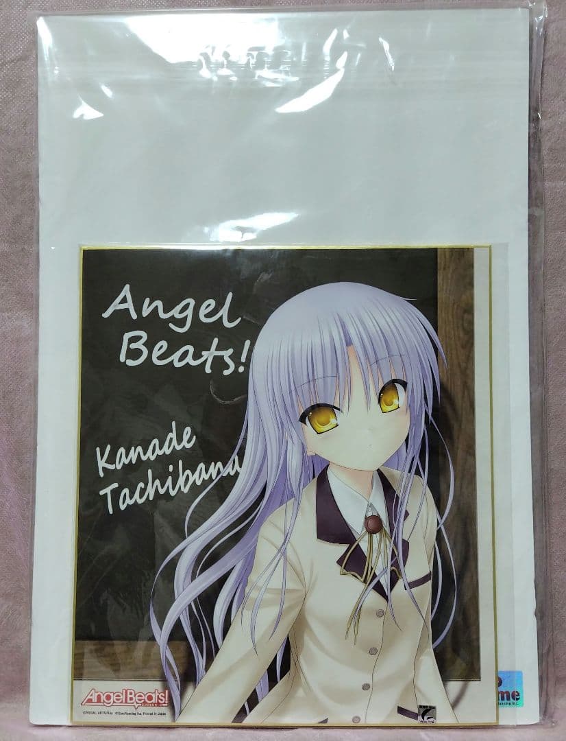 エンジェルビーツセット イラストボード 色紙 ポストカード 缶バッチ