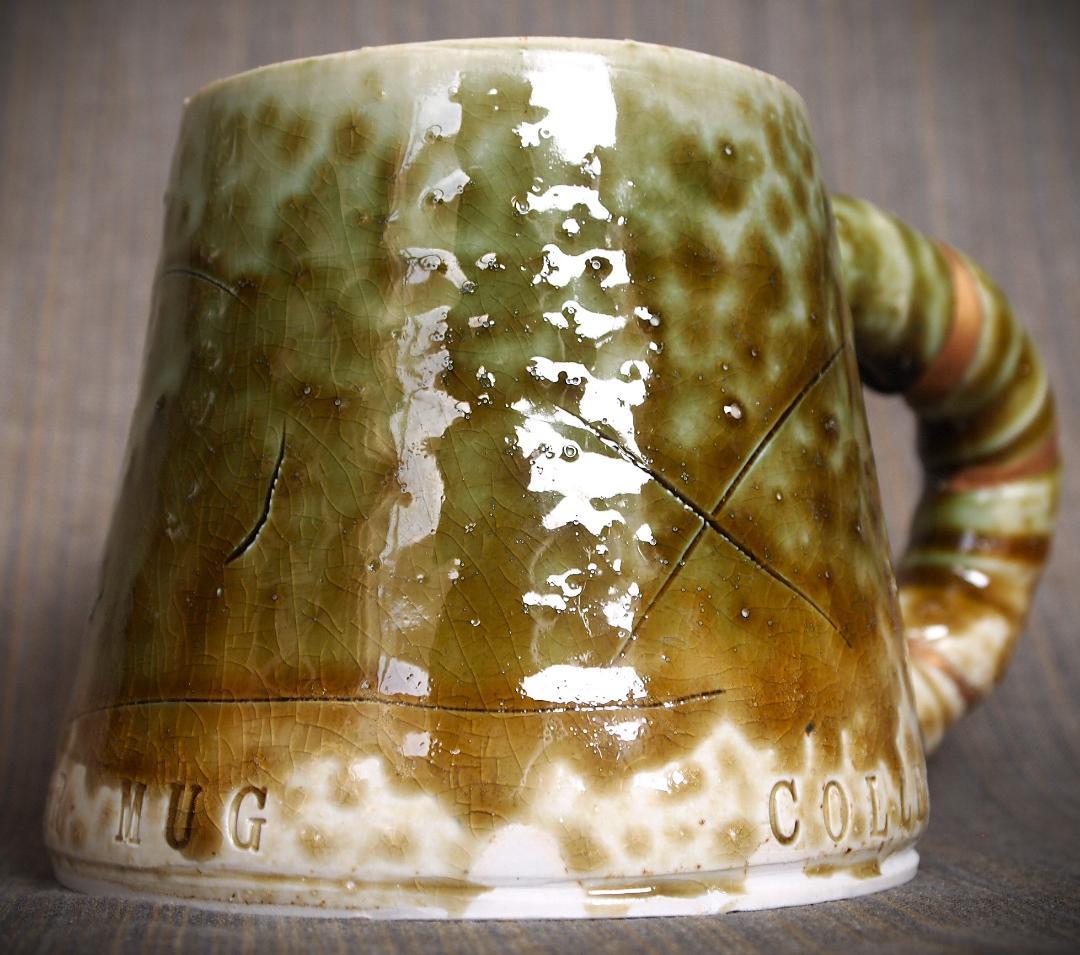 希少作☆鯉江良二☆織部マグカップ☆KIRIN MUG COLLECTION - メルカリ