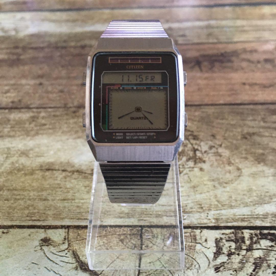 激レア◇中古動品◇9610-084233◇シチズン ソーラーセンサー アナデジ