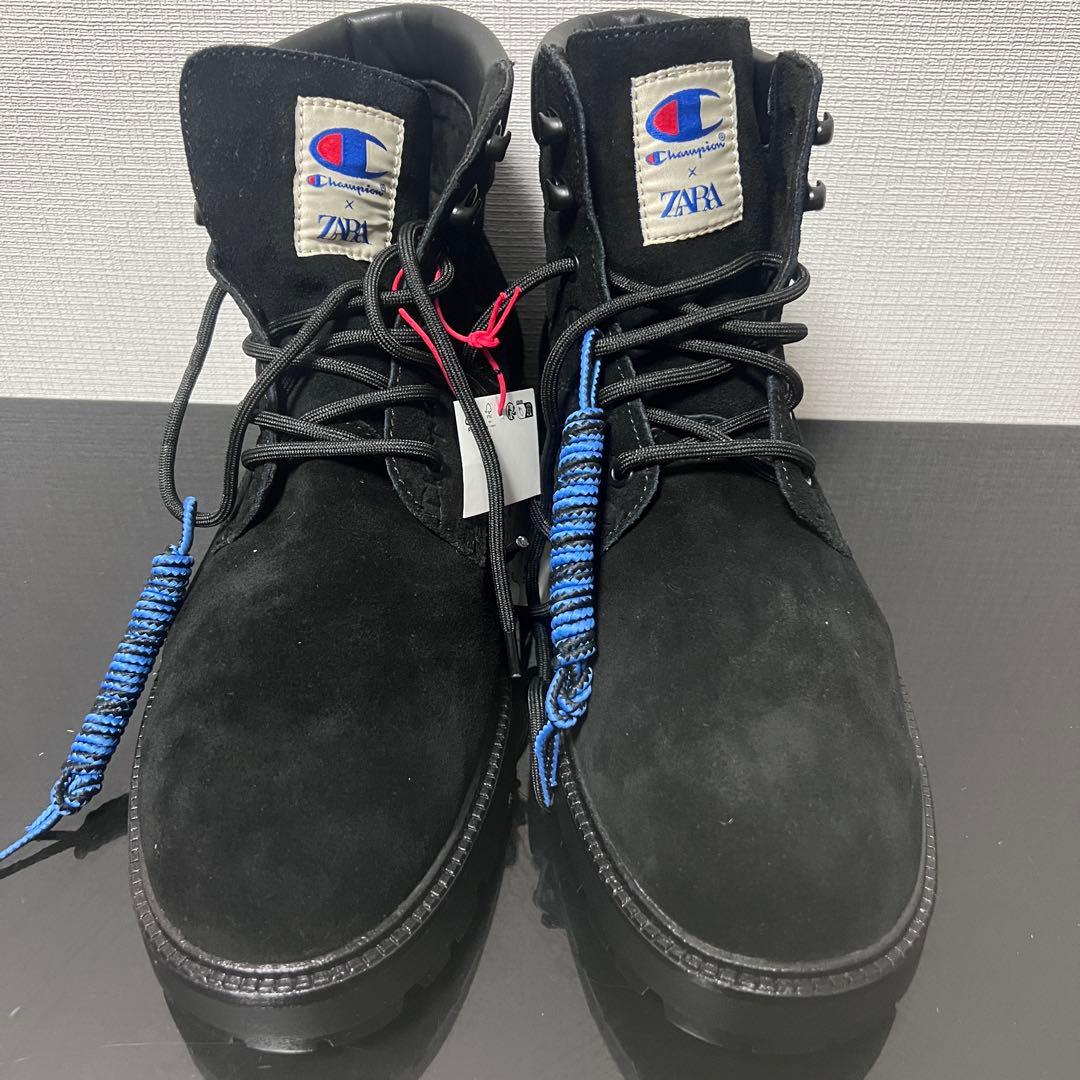 Champion ×ZARAレースアップレザーブーツ　27.5cm