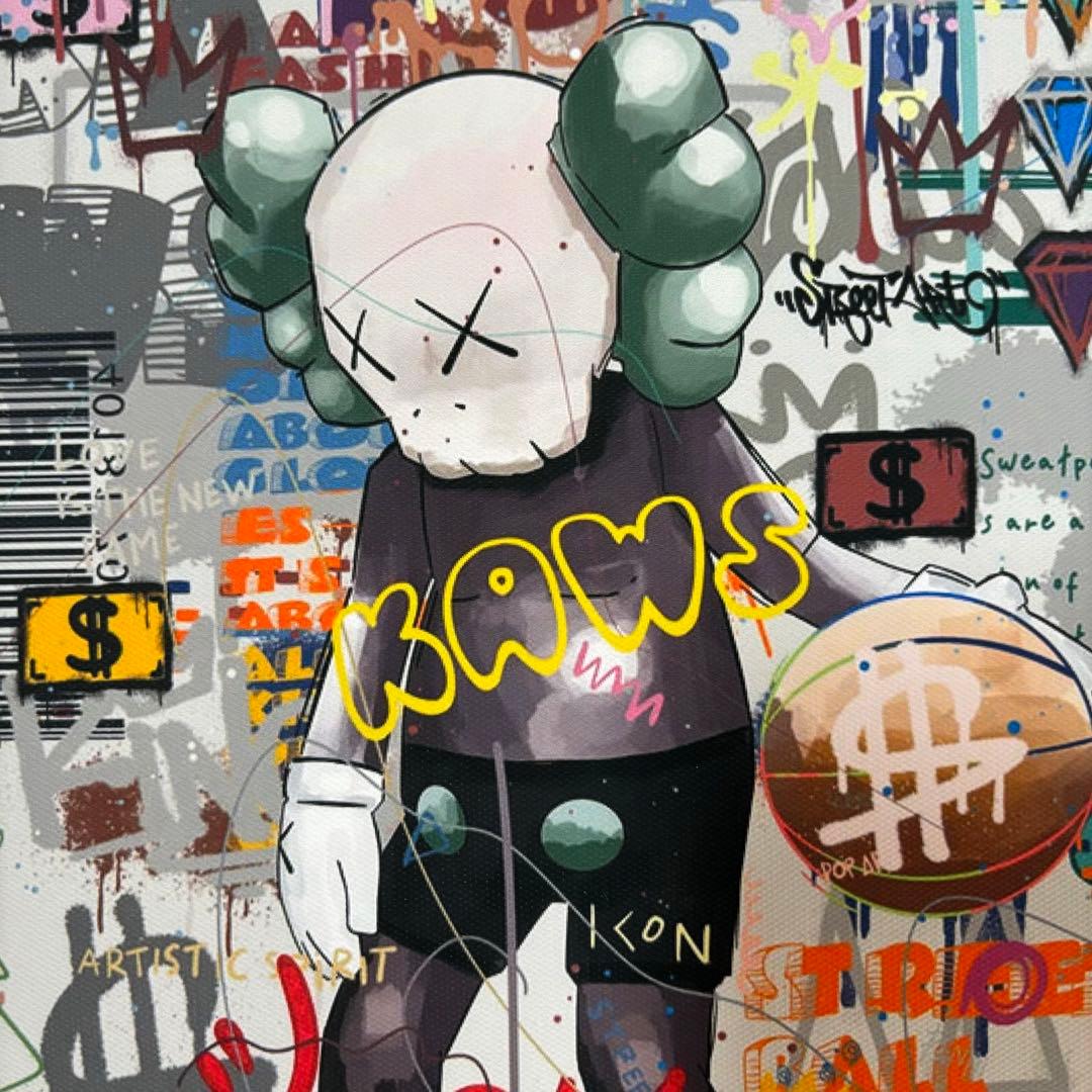 白額付きポスター】KAWS(カウズ)42ベアブリック(A4サイズ) - メルカリ