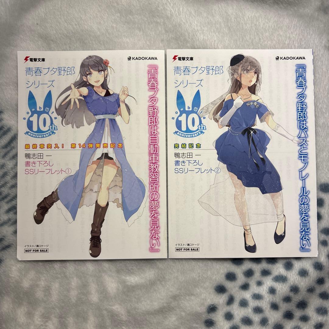 青春ブタ野郎シリーズ リーフレット 特典 SS 完結記念 10周年 青ブタ