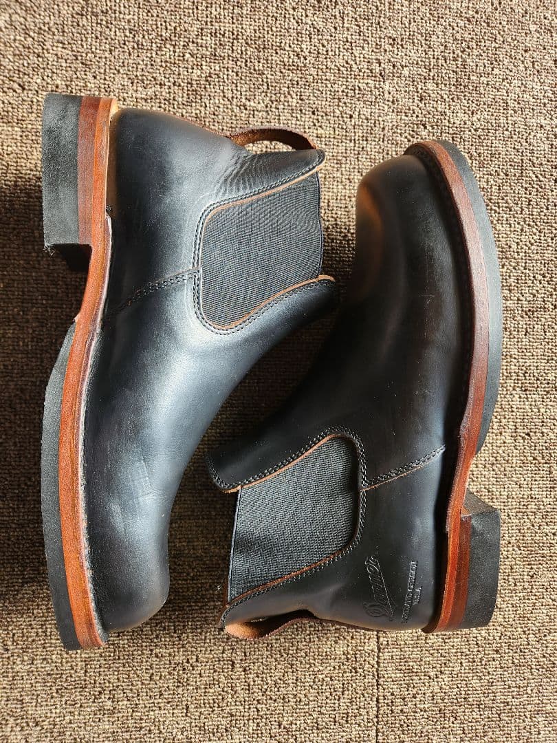 Danner ダナー レザー サイドゴアブーツ Vibramソール USA製 黒