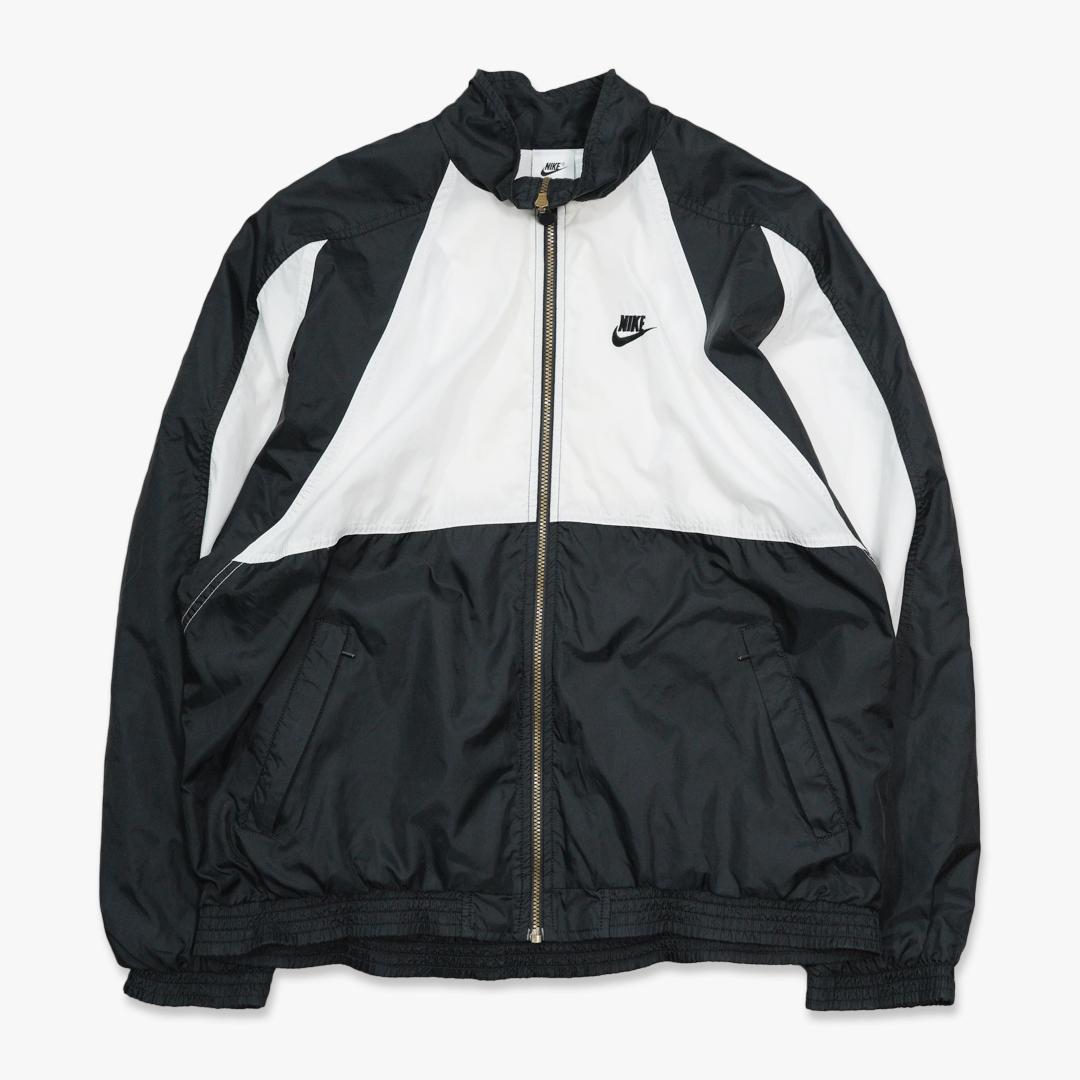 NIKE 90s ナイロンジャケット 刺繍 ロゴ 切り替え オーバーサイズ