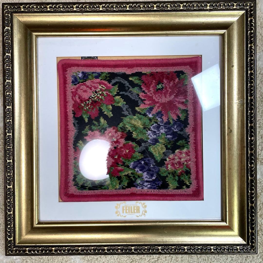 FEILER フェイラー 額縁 ハンカチ ゴールドフレーム Amazon.co.jp: フェイラー デザインフレーム 額縁 25cm30cmハンカチ用