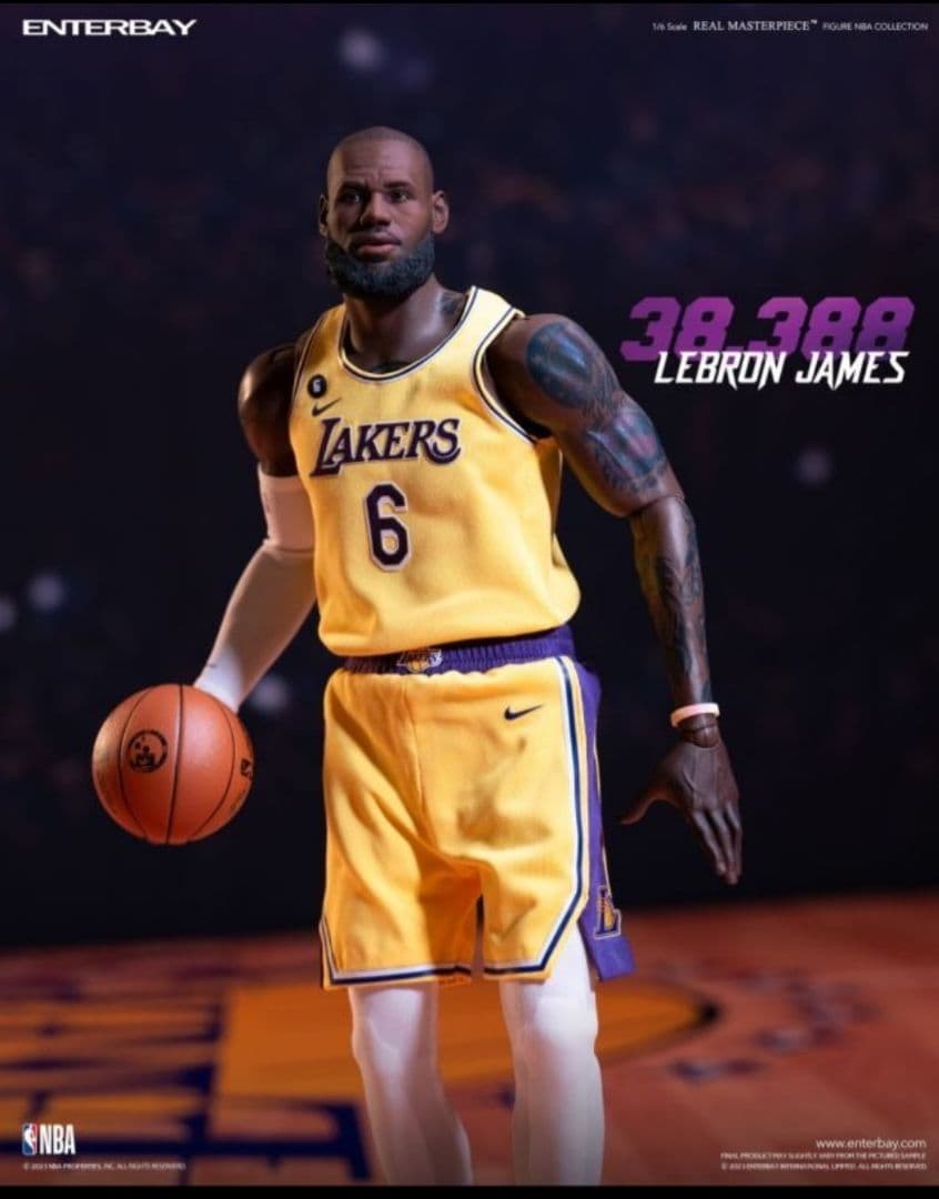 新品未使用 エンターベイ 1/6 レブロン・ジェームズ アクション