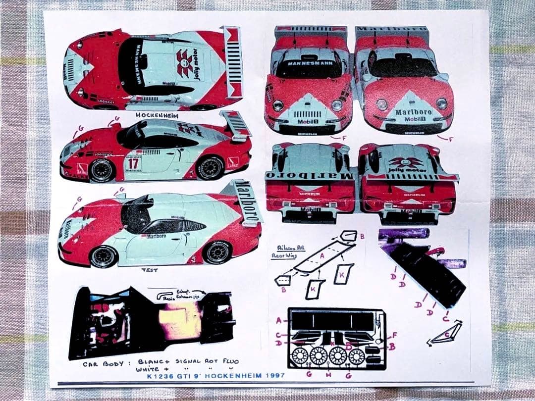 当時モノ プロバンス 1/43 マールボロ・ポルシェ911 GT1 1997 - メルカリ