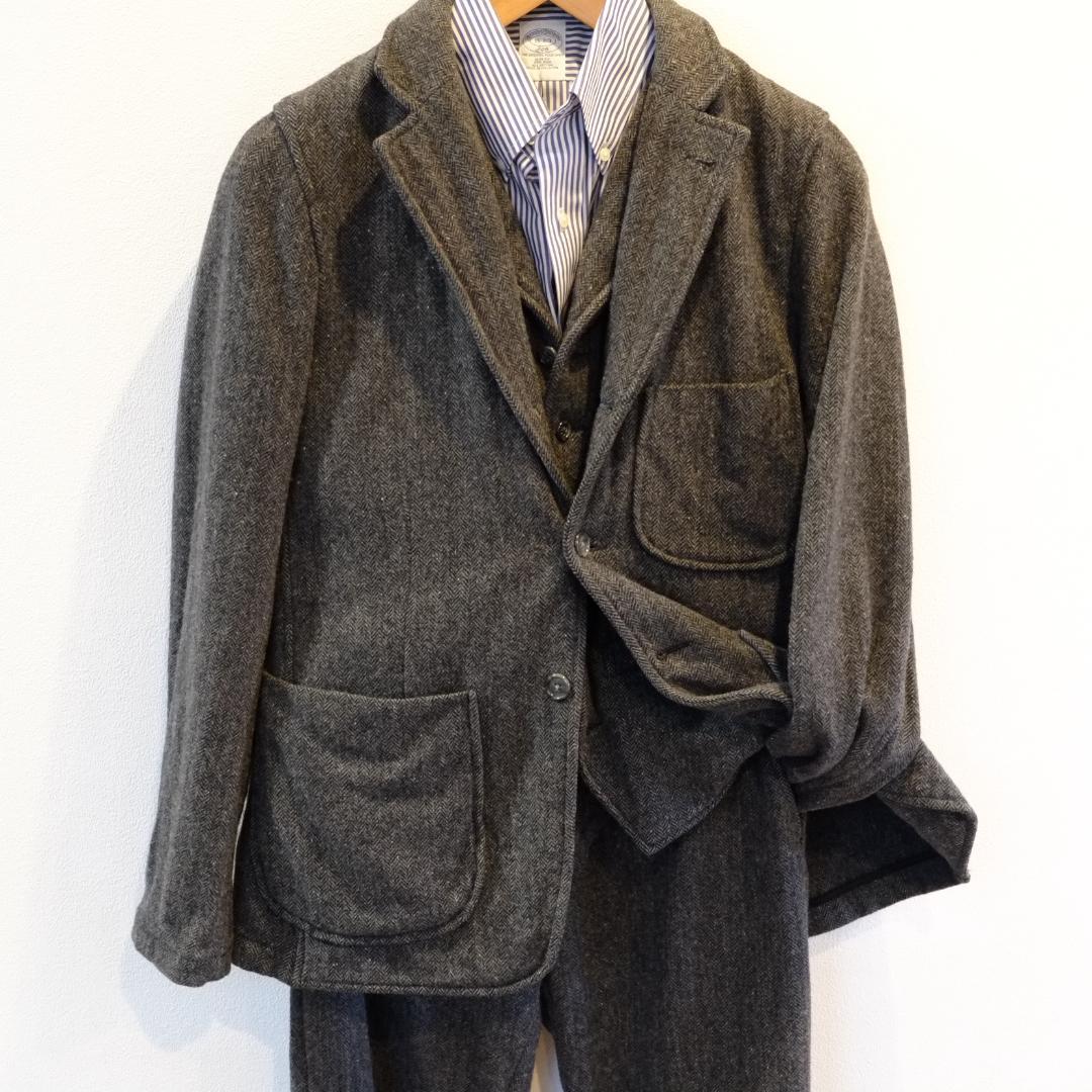傑作3ピース】旧タグ Engineered Garments ヘリンボーン