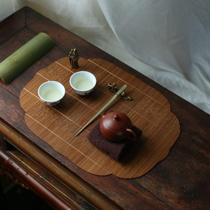 竹のプレイスマット シノワズリ 折敷ランチョンマット バンブー