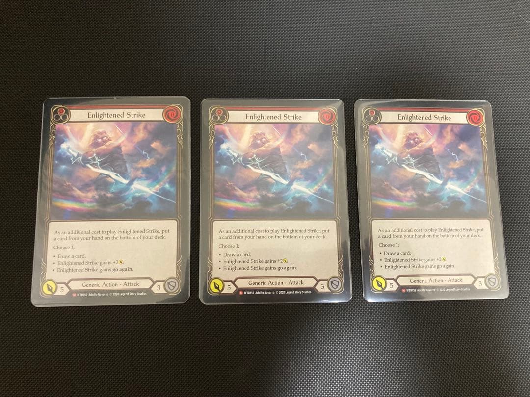 Flesh and blood Enlightened Strike NF 3枚 Enlightened Strike 3枚 flesh and blood