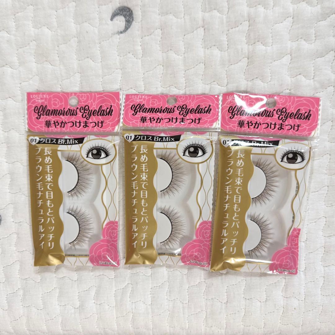完売品 廃盤 華やかつけまつげ 01 クロスBr.Mix ダイソー - メルカリ