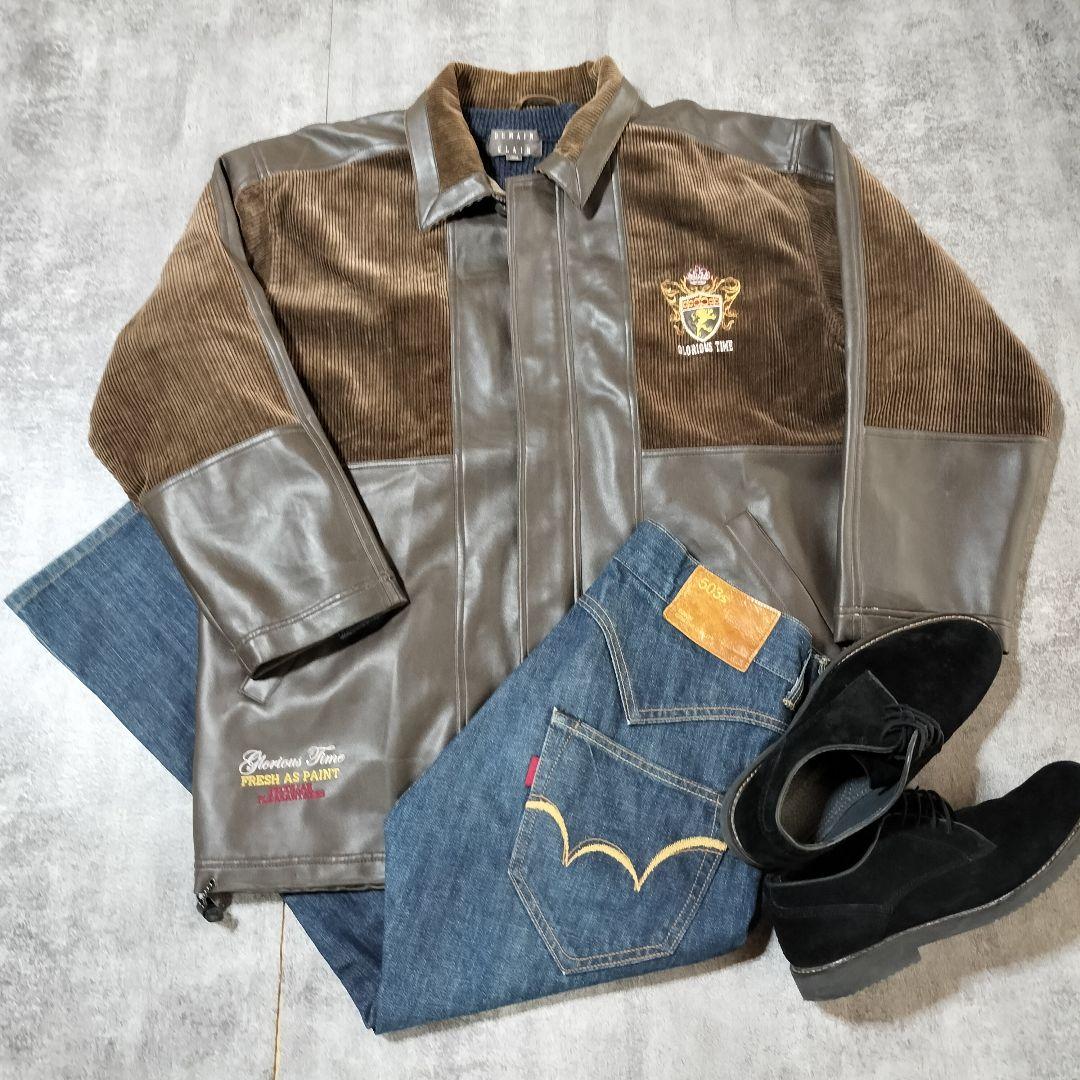 c-boy style city boy【No.27】コーデセットビンテージ いいよねデニムセットアップって。 背筋伸びるよね。 インディゴとか