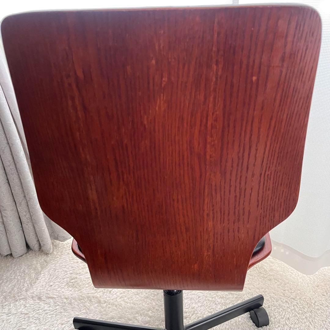 山岸準様リクエスト品】天然木 突き板 曲げ木 オフィス パソコンワーク