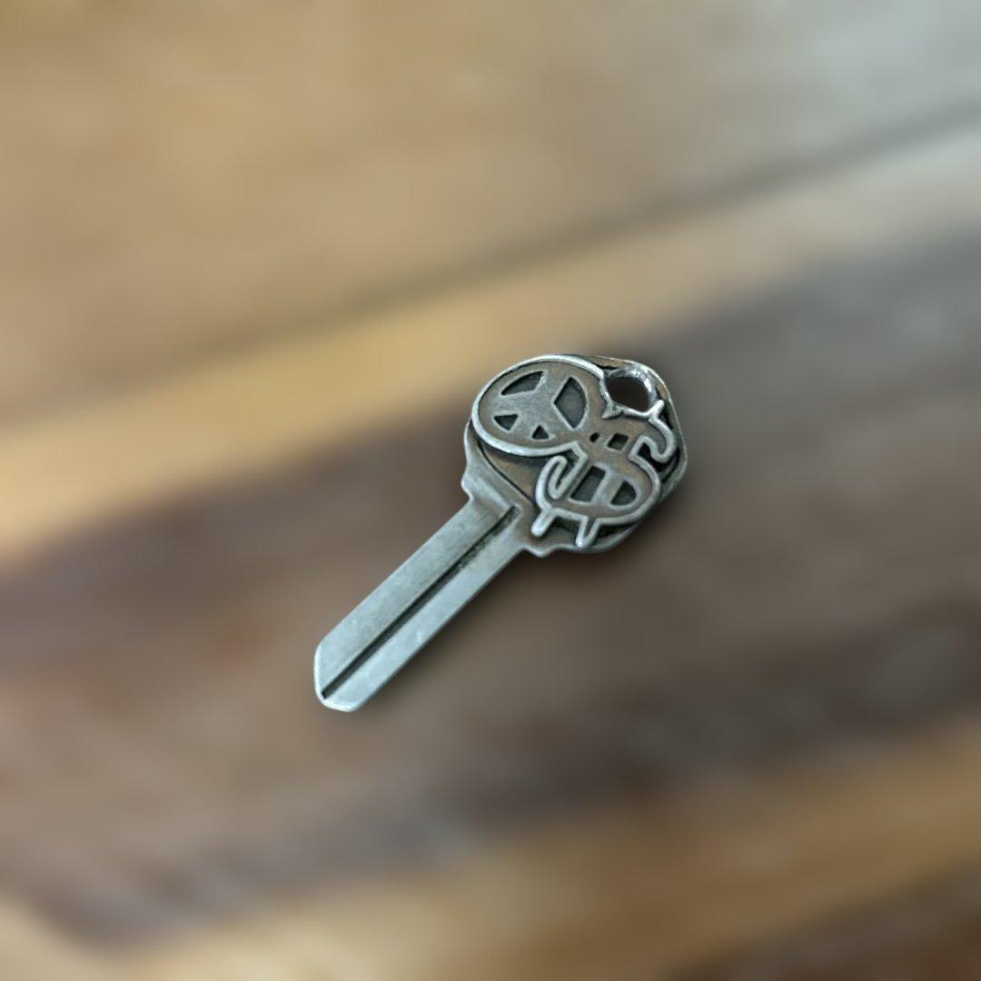 OLD STUSSY ブランクキー型 鍵型 キーホルダー