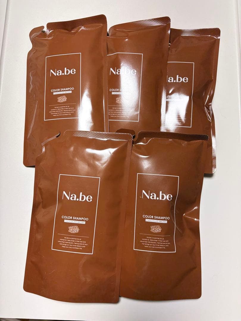 Na.be（ナイブ）ヘアカラーシャンプー チョコレートブラウン　5個セット Na.be（ナイブ）ヘアカラーシャンプー チョコレートブラウン 2本セット