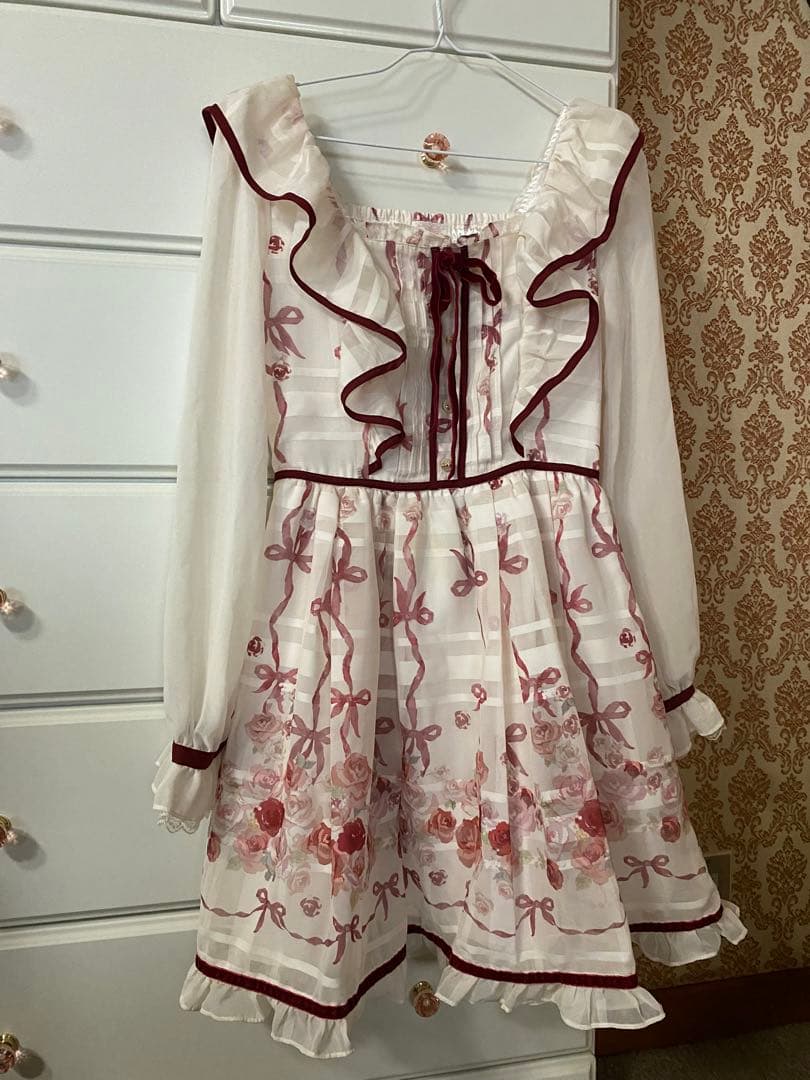 LIZ LISA イングリッシュローズ柄ワンピース - メルカリ