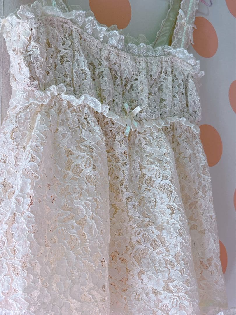 レア 平成初期 リズリサ レースフリルキャミ フェアリーグランジ 平成