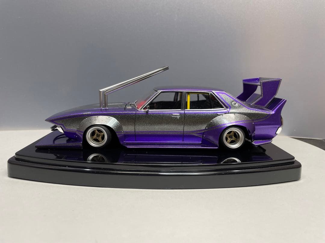 アオシマ1/24プラモデル完成品 ケンメリ4ドア 街道レーサー - メルカリ