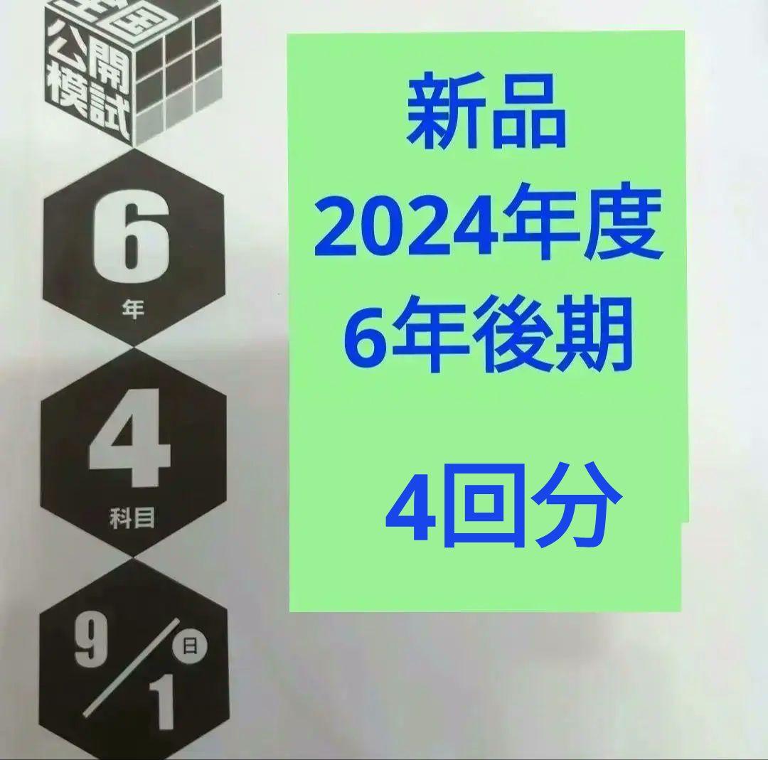 新品2024年度日能研全国公開模試6年後期4回分