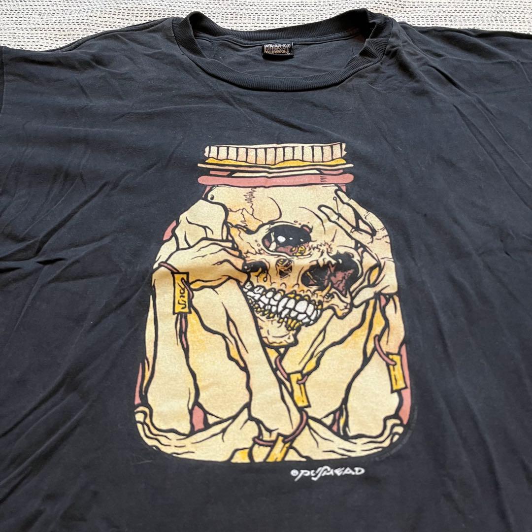 Pushead パスヘッド Tシャツ 黒 zorlac septic death - メルカリ