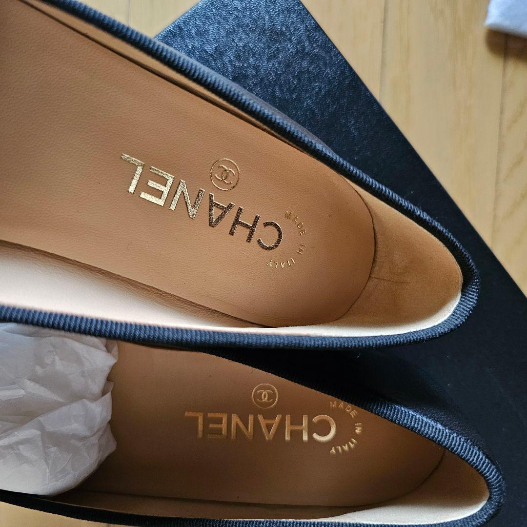 Luise様専用 【新品未使用】CHANEL ブラック フラットシューズ 38